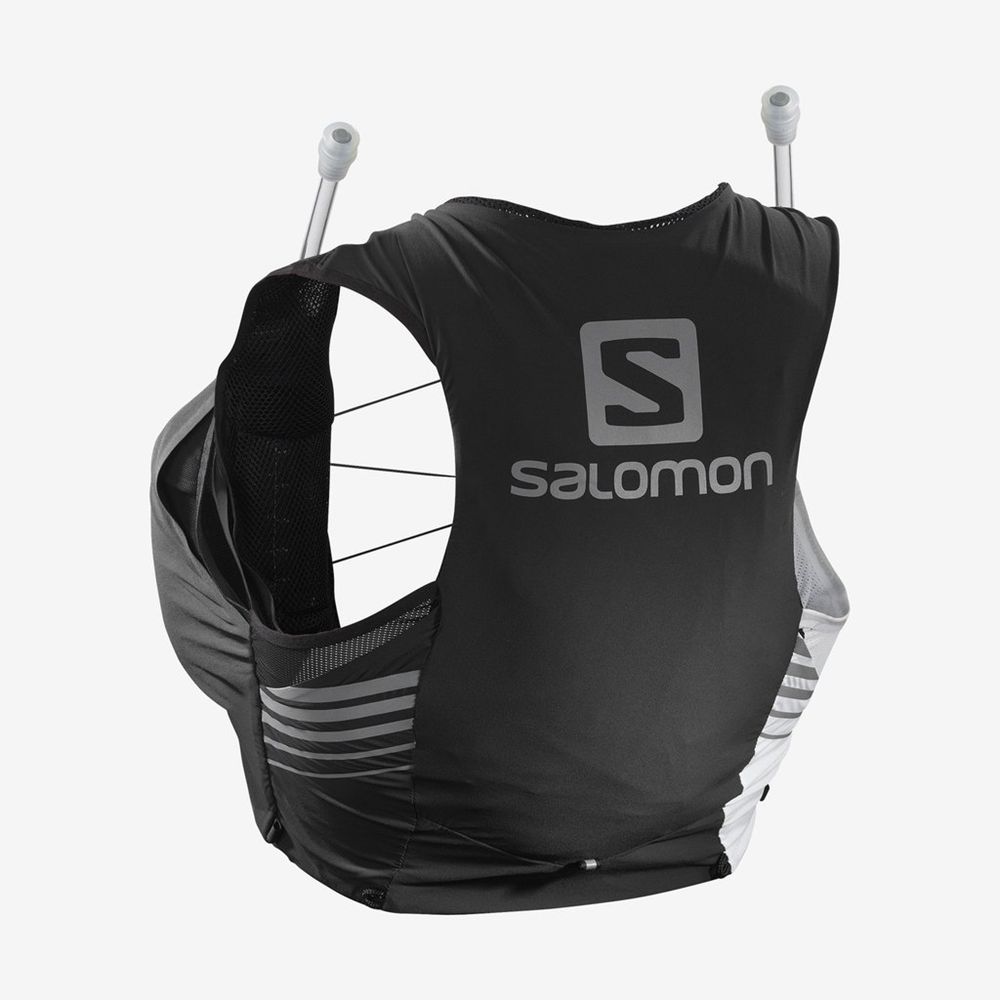 Salomon Singapore Womens Trail Running Packs - SENSE 5 SET WOMEN LTD EDITION Black/White | 56879-DXG